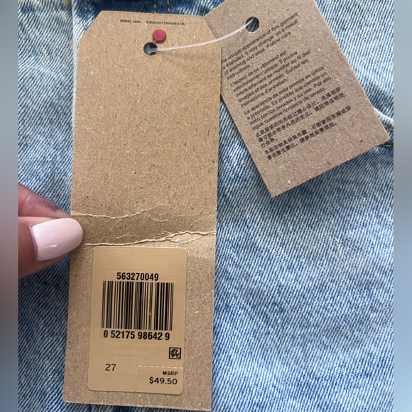 Levi’s 501 high rise cut off denim shorts - Picture 2 of 3